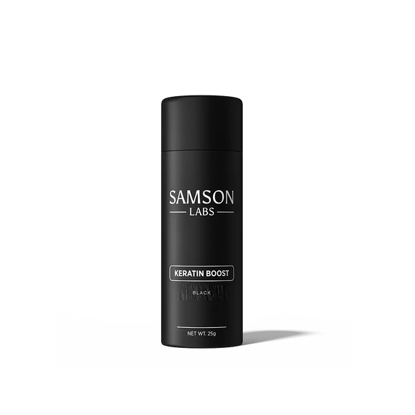 Samson Labs Keratin Boost hair thickening fibres black frontal