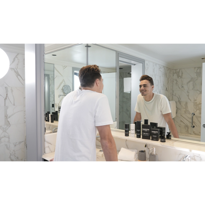 Samson Labs product range Precision Hair Pack reflection 